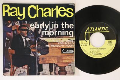 7inch Record RAY CHARLES - Early In The Morning / A Bit Of Sou 212041 ATLANTIC 1961 France Soul/Funk Used