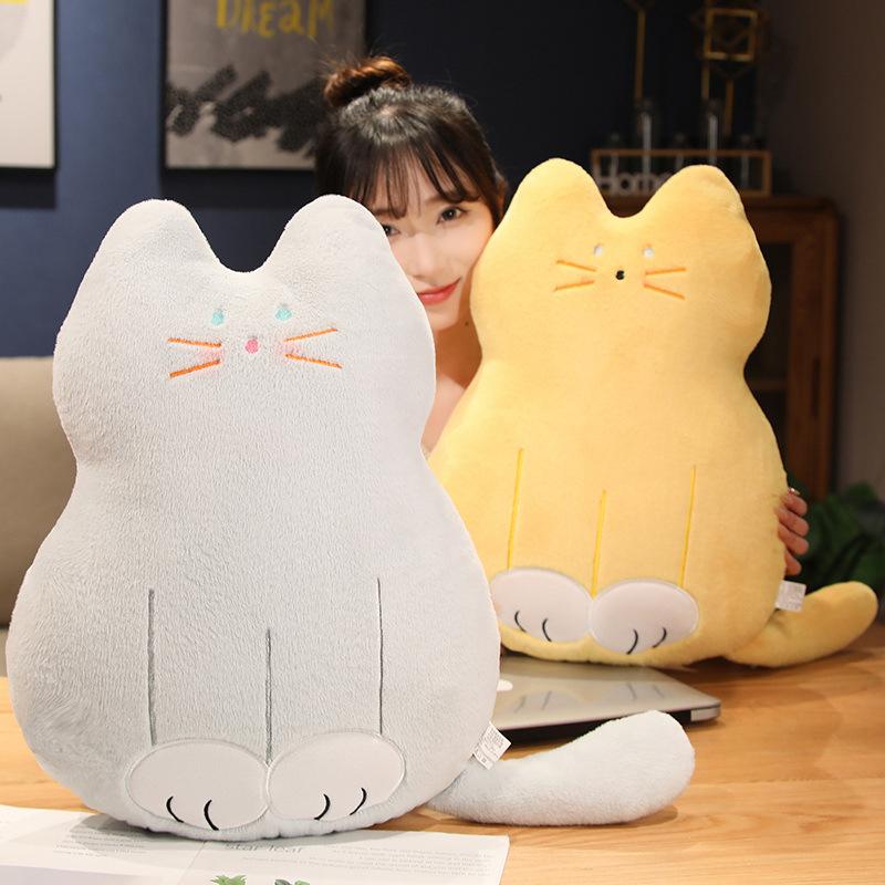Cute Cat Throw Pillow Doll Girl Bed Sleeping Kitten Doll Soft Plush Doll Birthday Gift