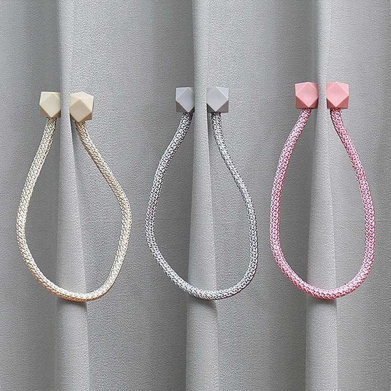2PCS Magnetic Curtain Clip Curtain Holders Tie Back Buckle Clips Hanging Buckle Tie Back Curtain Decor Accessories