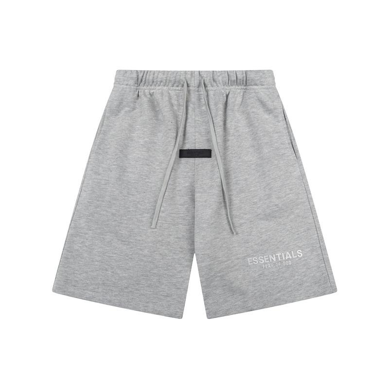 2629 Fear Of God Essentials Basic Street Style Men Letter Print Shorts Multi‑Colors Loose Summer Leisure Sports Shorts
