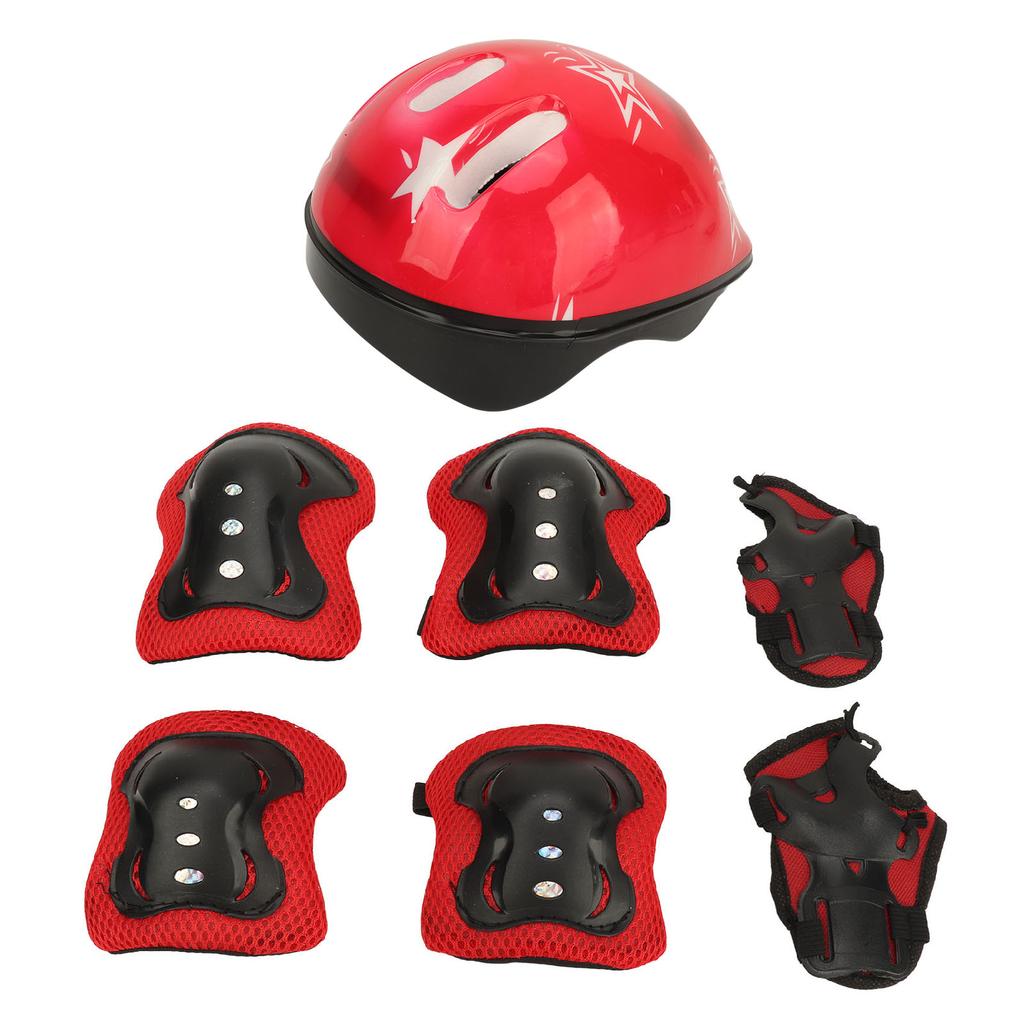 Kinder Fahrrad Helm Set Sport Schutz Getriebe Einstellbare Knie Pads Ellenbogen Pads Handgelenk