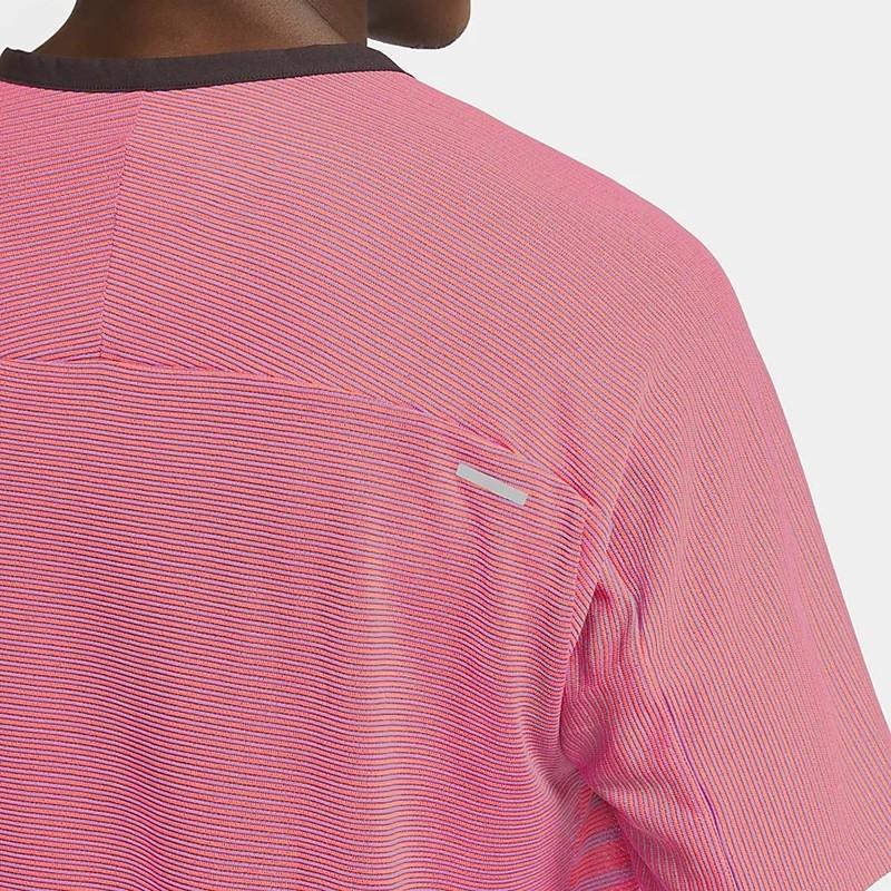 Nike TechKnit Future Fast Pink Men's Running Short Sleeve T-Shirt CU6057-551