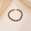 XF Multicolor Four-leaf Clover Bracelet Rainbow Tennis Bracelet Chic Alloy Bangle Luxurious Fashion Jewelry for Women