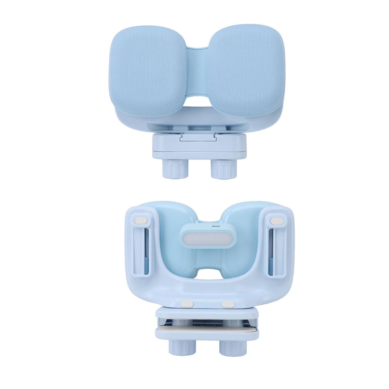 

Напоминание о правильной позе для сидения у детей со светодиодной подсветкой, двойная поддержка груди, защита для глаз, регулируемая, с зажимом синий