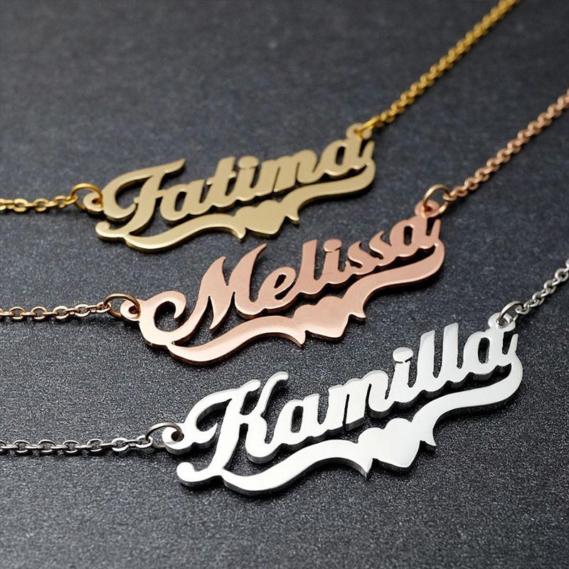 DIY personalizovaná súprava náhrdelníka a náramku z nehrdzavejúcej ocele s náušnicami