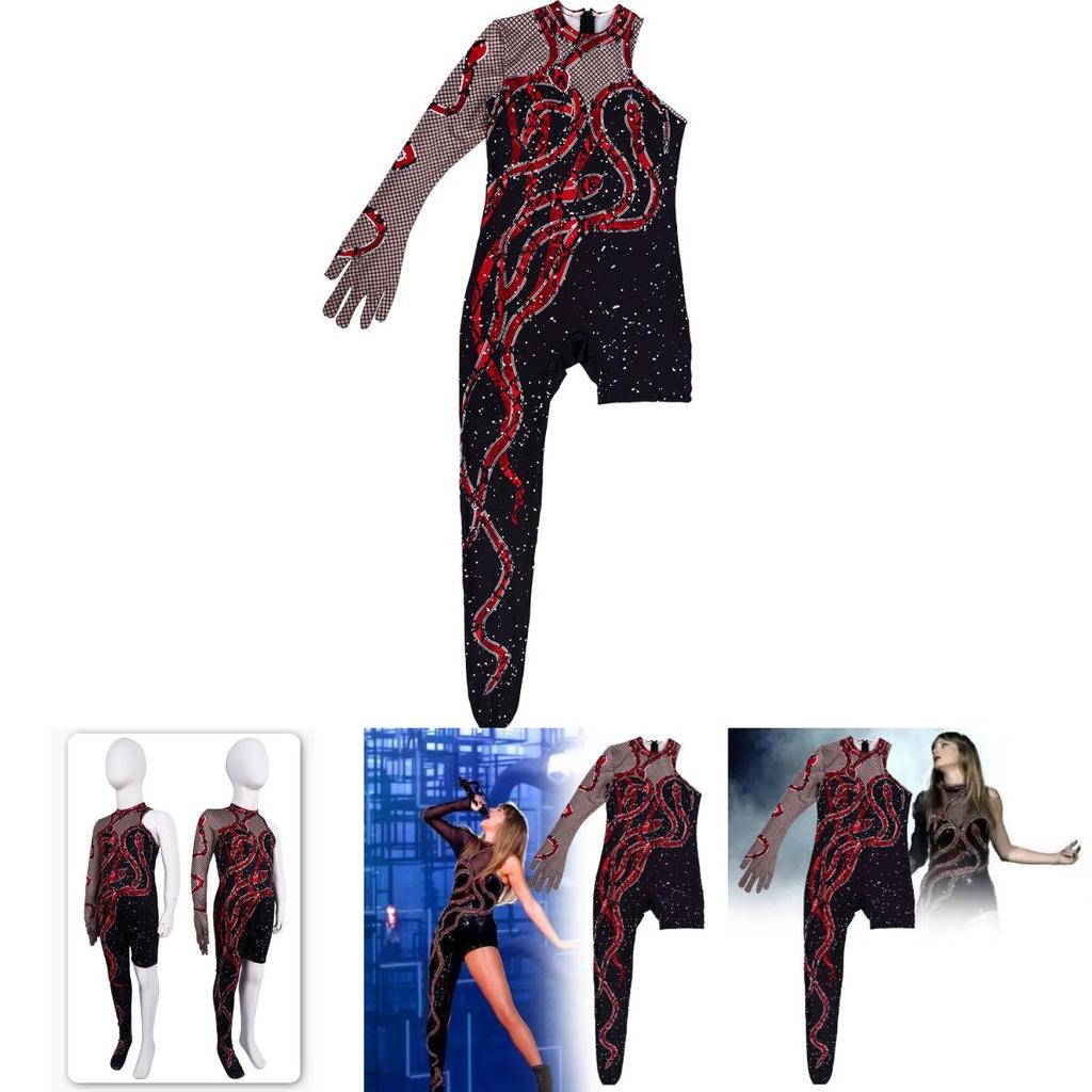 Stylish Taylor Swift Inspired Stage Performance Costume For Women In Polyester Blend