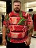 Tropischer Gorilla Wassermelone Grafik Herren T-Shirts Lustiger Tierprint Streetwear Oversized Lässig Sommer T-Shirt Mode Oberteil Kleidung