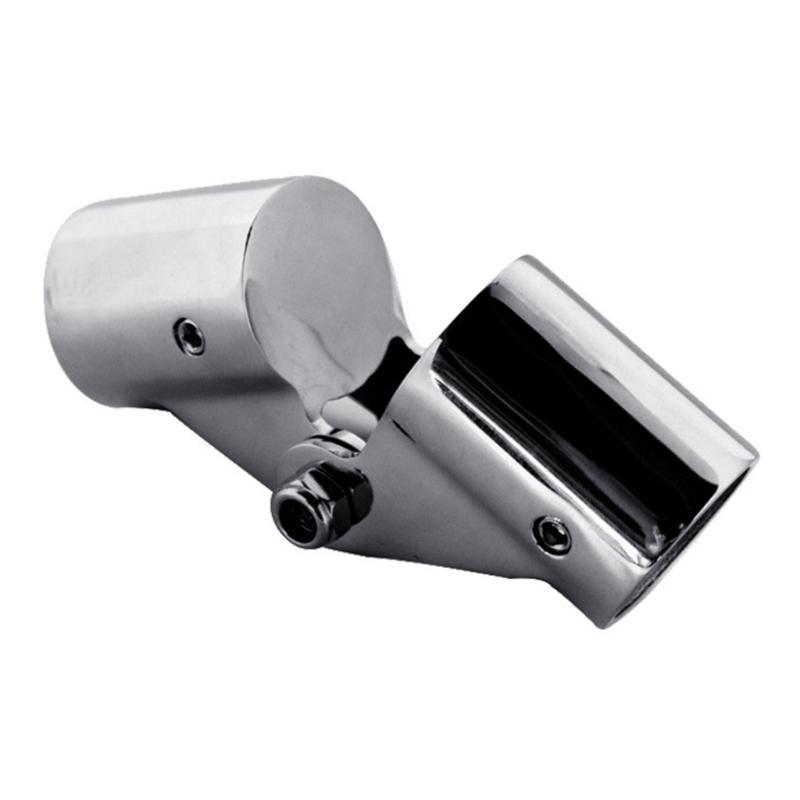 Heavy Duty Stainless Folding Rotating Pipe Joint Adapter Coupling Connector for Yacht Hardware Marine Sunshades Support