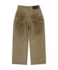 AAKAM Dirty Washed Double Knee Cotton Pants (Beige)