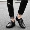 Gommino Men's Genuine Leather Men's Shoes Spring and Summer Tide Breathable Hollow Casual Shoes Men's Slip-on Soft Bottom Driving Leather Shoes Men