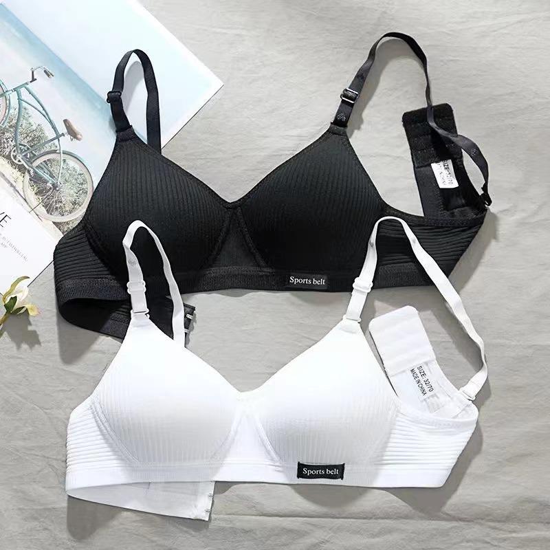Southeast Asia Women's Cotton Wireless Uplift Bra - Simple, Thin & Comfortable for Students