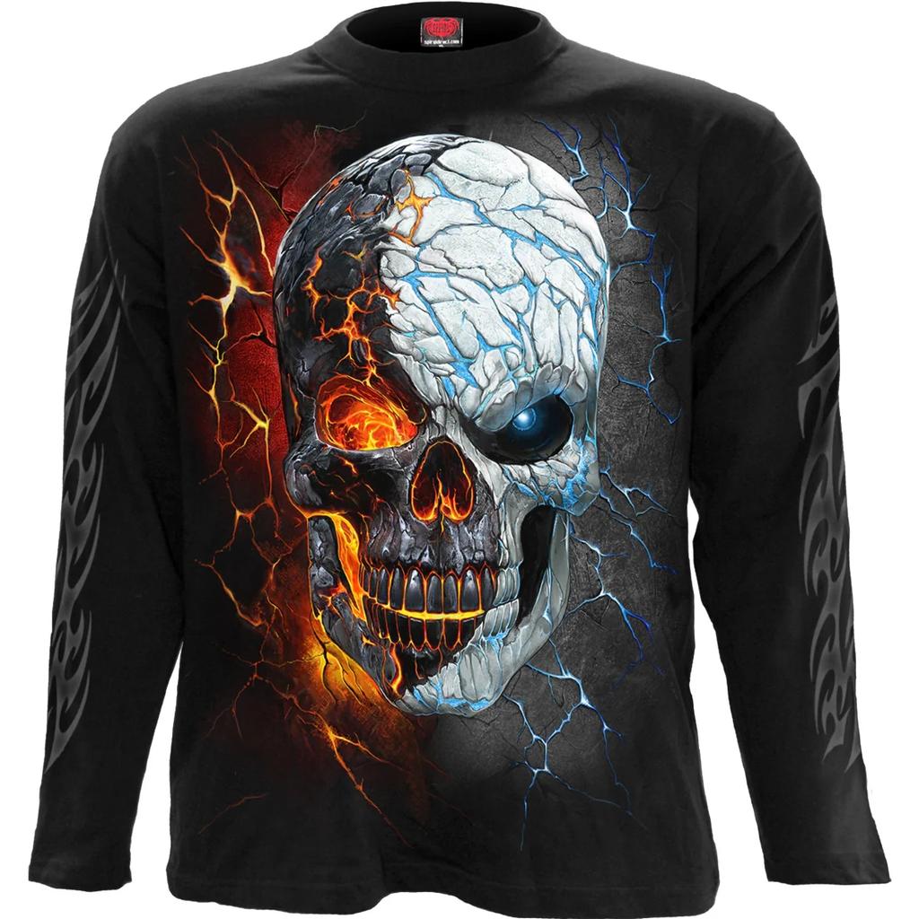 Spiral Direct Unisex Adult Divided Soul Long-Sleeved T-Shirt