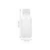 PET Plastic Transparent Milk Bottles 10pcs Juice Beverage Containers Disposable Water Jars for Sub Drinks