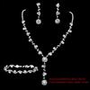 New Style Fashion Exquisite Jewelry Sets For Women Bride Wedding Party Accessories Cubic Zircon Stud Earrings & Necklace Gift
