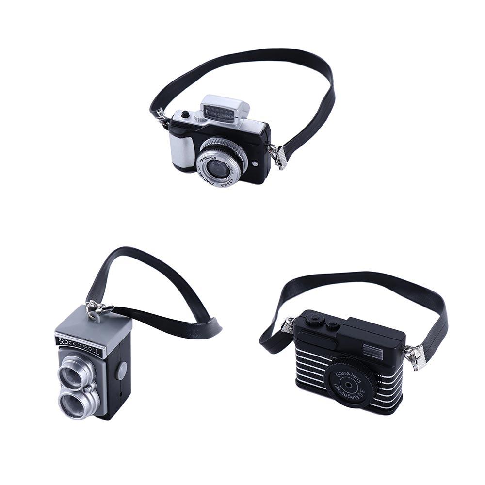 Doll BJD Retro Mini Doll Camera Dollhouse Miniature Camera Miniature Digital Camera Doll SLR Camera