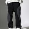 Men's Looped Sweatpants, Color-blocked Line Casual Pants, Men's Loose Pants