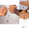 Spiderman Couple Magnetic Necklace With Geometric Pendant For Women