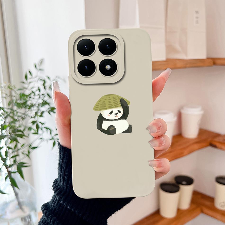 For Xiaomi 15T Pro Case For Xiaomi 17 Pro Max Cartoon Phone Back Cover Full Protection Soft Liquid Silicone Shockproof Bumper