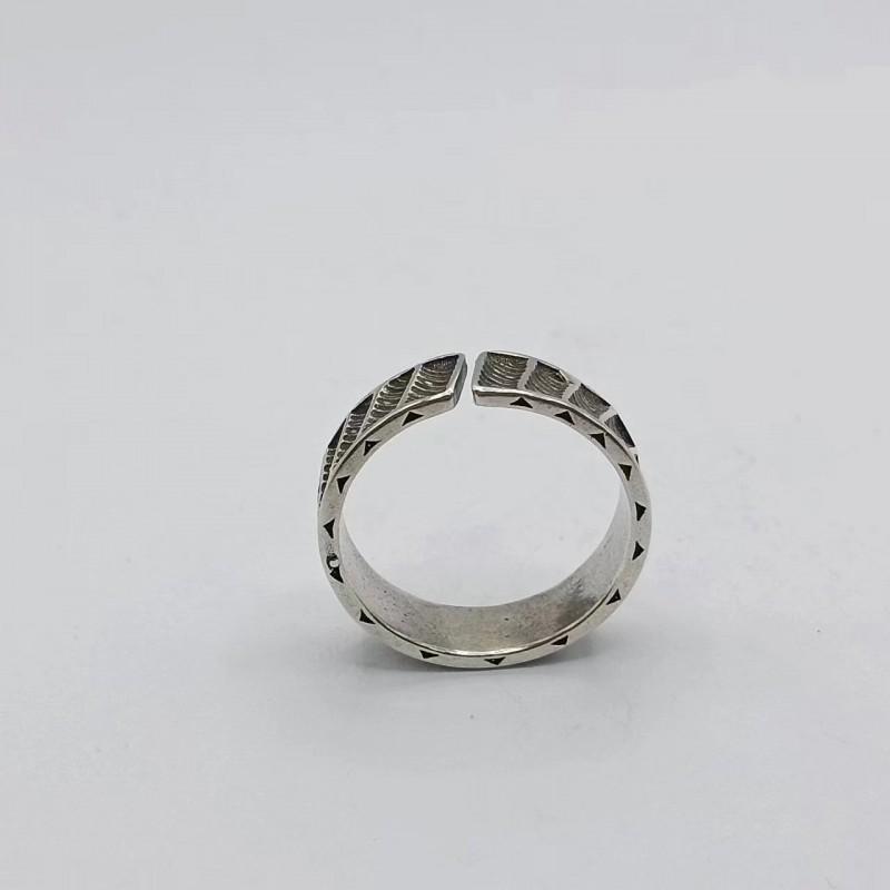 Adjustable Open Ring Men Women Vintage Geometric Animal Motif Handmade Plated Unisex Statement