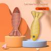 8-Pack Silent Linen Fish Cat Teaser Toys