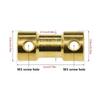 5pcs Brass Rigid Motor Shaft Coupling 2mm 2.3mm 3mm 3.17mm 4mm 5mm 6mm Coupler Motor Transmission Connector with Screws