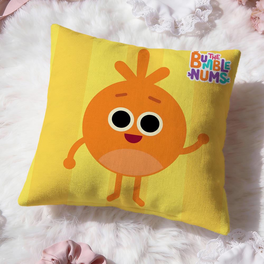 

t-The Bumble Nums Cushion Cover Premium Comfort Reversible Pillow Cove -Two in One Design for Any Room & Car Interior 20x20Inch