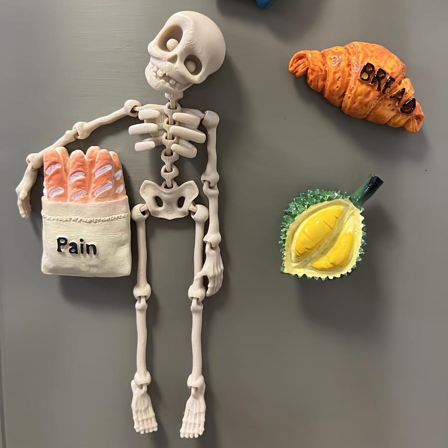 

Magnetic Joint Bone Human-shaped Refrigerator Magnet - Fun Halloween Magnet, Perfect Gift for Christmas, Easter and Thanksgiving
