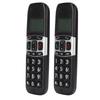 Schnurloses Telefon für Zuhause DECT6.0 Vollduplex-Freisprecheinrichtung 3-Wege-Gespräche 2 Mobilteile Schnurloses Telefon