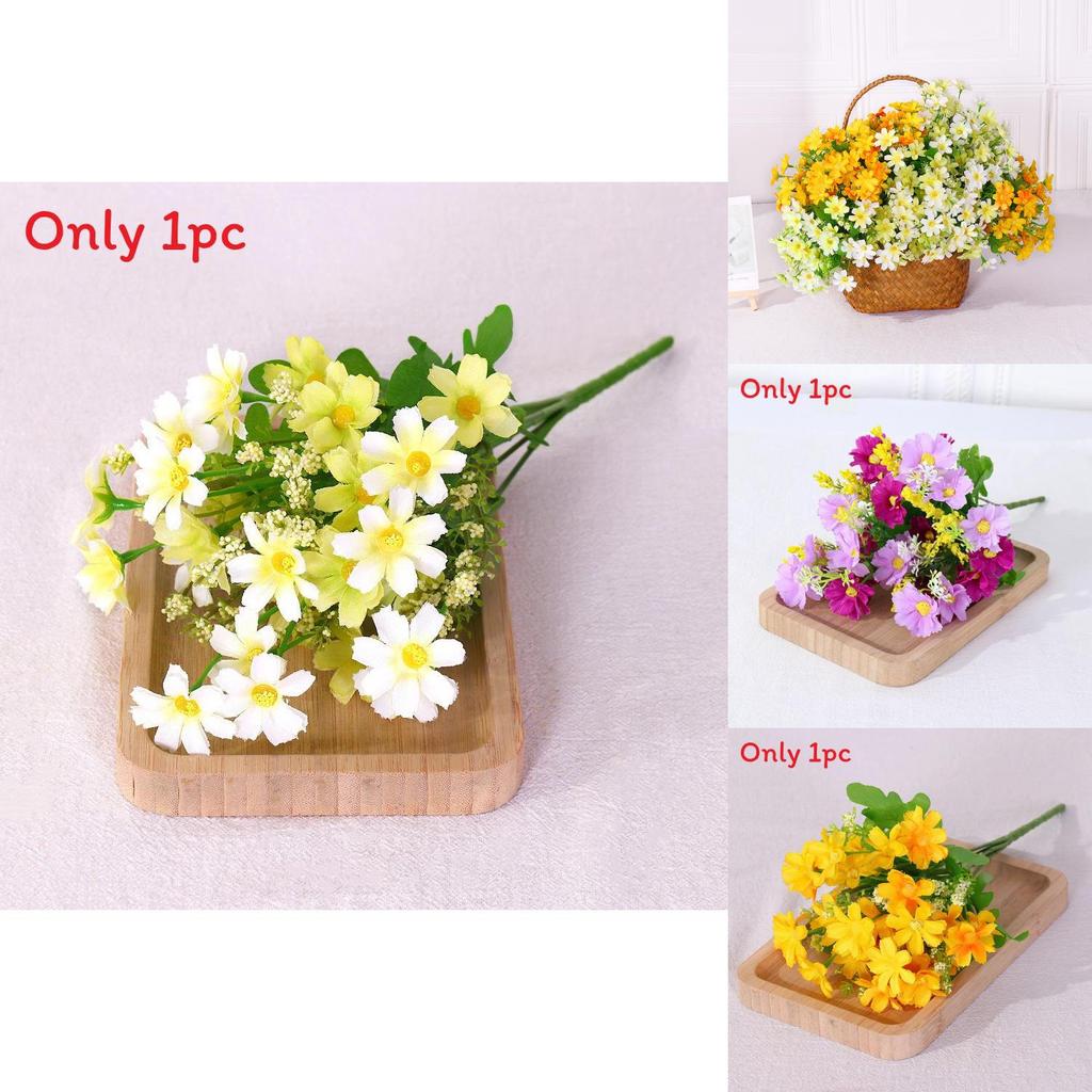 Lifelike Daisy Floral Bouquet For Wedding Photography Home Styling Event Decor