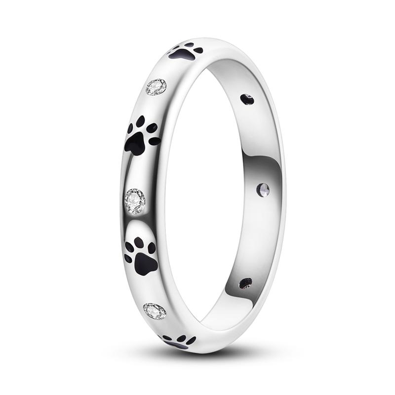 Hot Original 925 Sterling Silver Rings Size 6 7 8 9 for Women Man Sparkling Starry Celtic Knot Rainbow Flower Rings Fine Jewelry