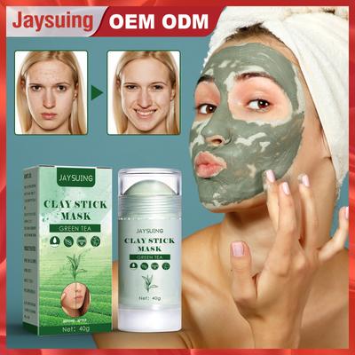 Jaysuing Face Clean Mask Green Tea Cleansing Stick Mask Smear Solid Cleansing Mask Deep Moisturizing Shrink Pores Blackhead Acne Film 40g