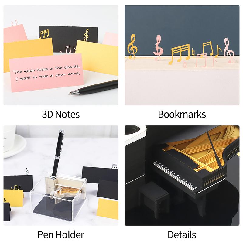 Time Piece Calendar 2026 Desk Calendar 3D Tear-Away Calendar Paper Carving Art Memo Pad Notepad Gift For Christmas Housewarming
