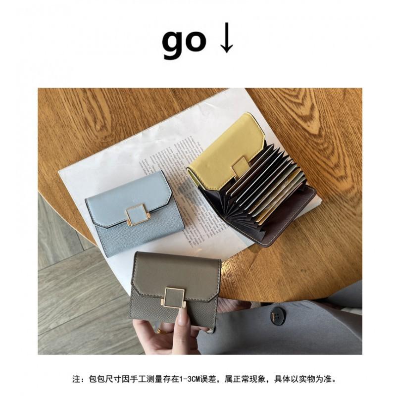 Leather Card Bag Women's Multi-card Driver's License Bank Holder Small Large Capacity