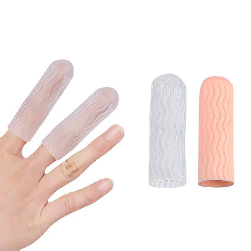 Non-Slip Finger Protector Sleeve Cover Anti-Cut Heat Resistant Finger Sleeves Fingertip Great Cooking Kitchen Tools