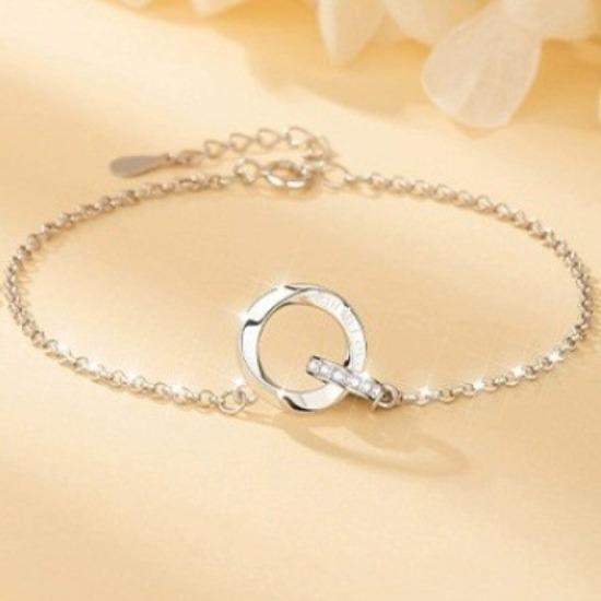 

Браслет для пары «Кольцо Мёбиуса», нишевый дизайн, легкая роскошь, новый подарок для парня/девушки