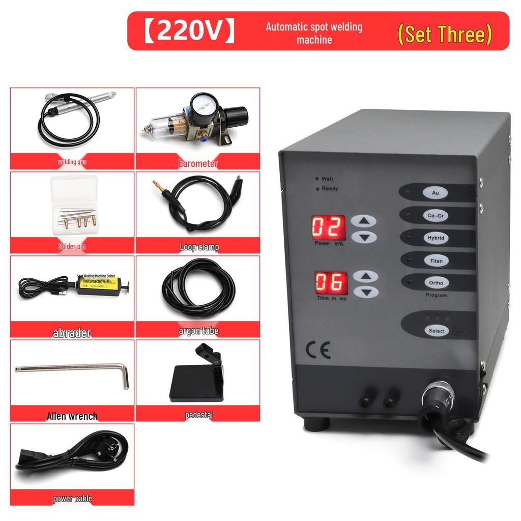 2025 High-Power Spot Welder for Dental, Orthodontic, CNC, Argon Arc, Gold, Silver, Jewelry, Necklace Welding
