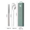 Green Apple Portable Stainless Steel Cutlery Set (4-Pack)