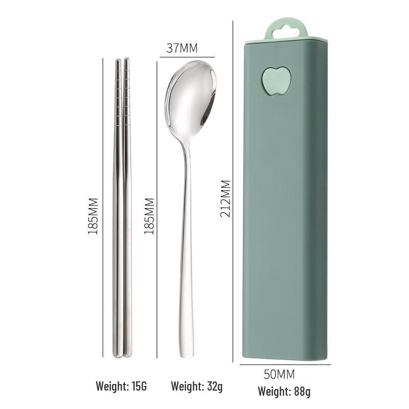 

Green Apple Portable Stainless Steel Cutlery Set (4-Pack)