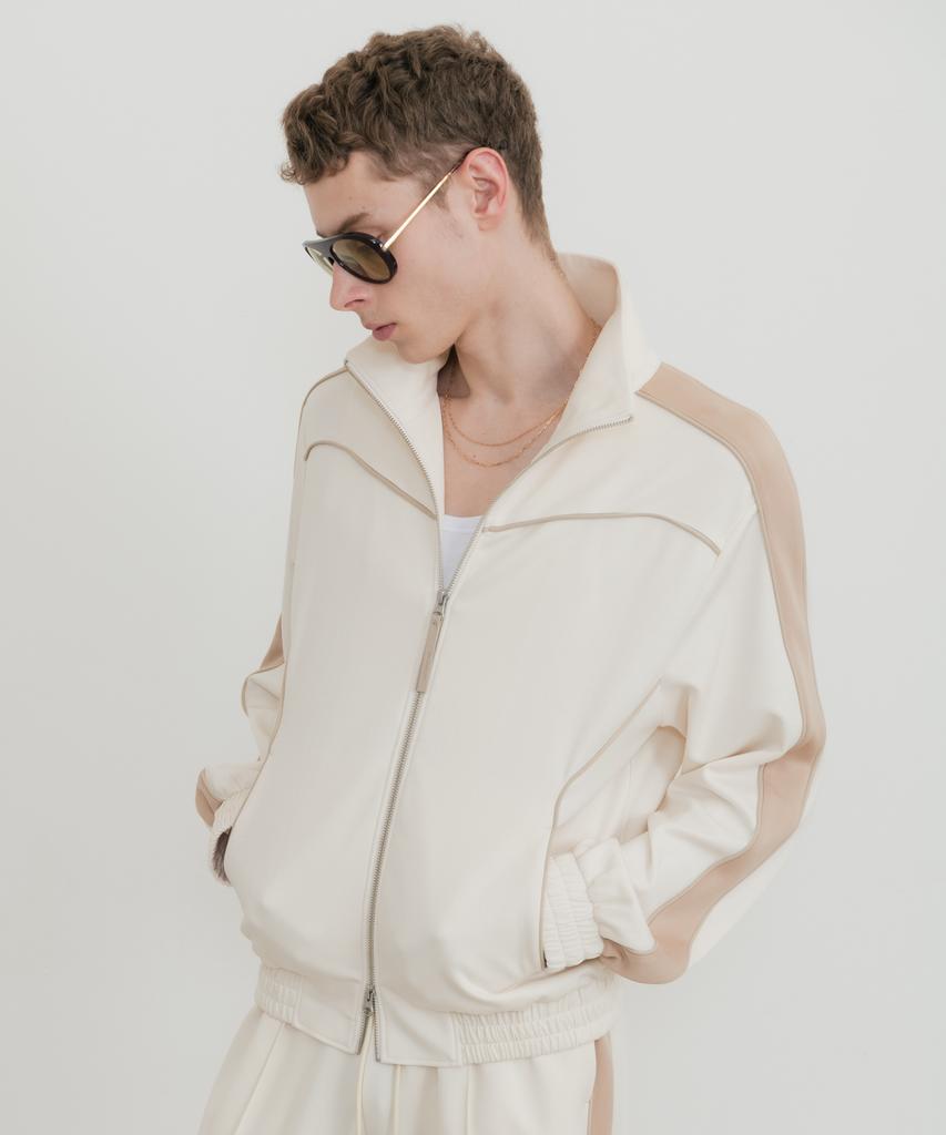 Ssin And Lee Nuage Lounge Jersey Jacket Cream