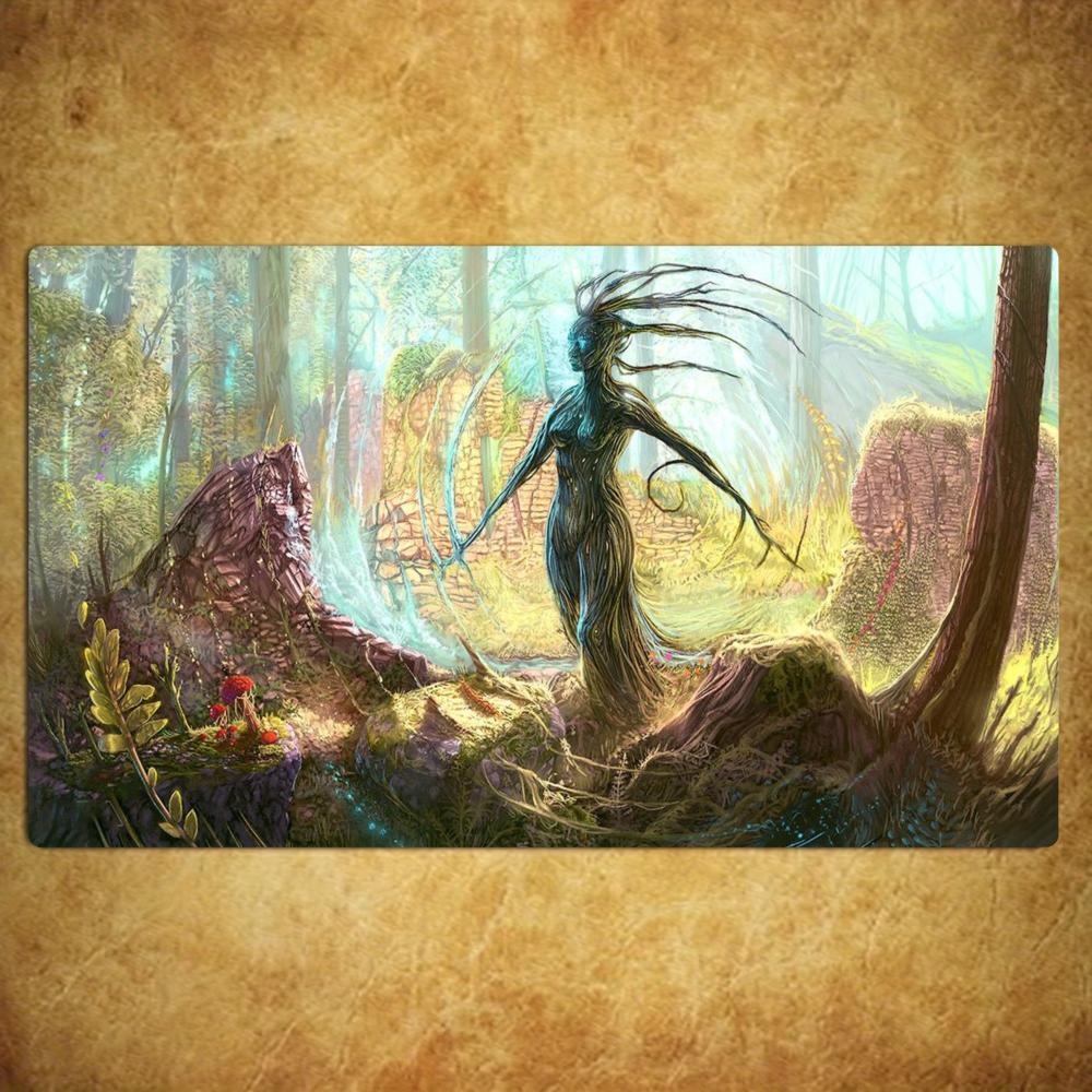 Red Wing Fire Dragon Magic Card Battle Mat TCG Playmat Anti-Slip Base Gathering Gaming Mat Board Game Mat for TCG