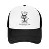It S Fine I M Fine Everything Is Fine Funny Cat Trendy Matching Baseball Cap Breathable And Not Stuffy Sports And Fitness