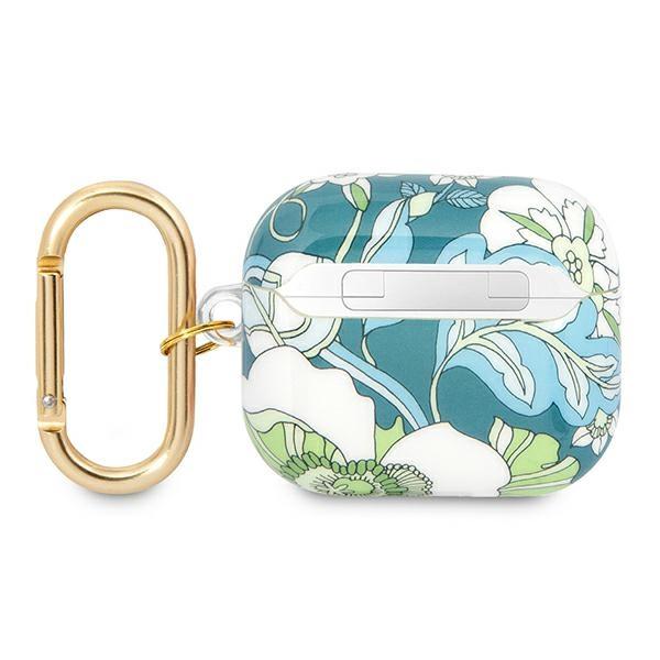 Guess Gua3Hhfln Airpods 3 Cover Zielony/Green Flower Strap Collection