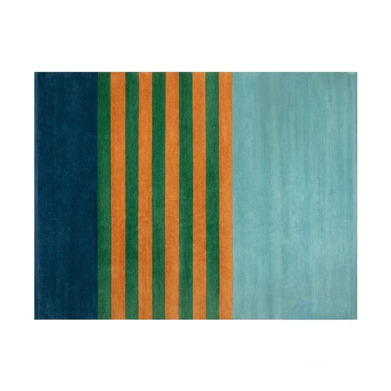 Fashion Stripe Large Area  Light Luxury Rugs for Living Room Bedroom Room Decor Floor Mats Anti Slip Washable Floor Mat