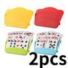 2pcs Durable Inclined Card Storage Box – Contactless Poker Tray – Portable Desktop Accessory – Suitable for Various Card Games