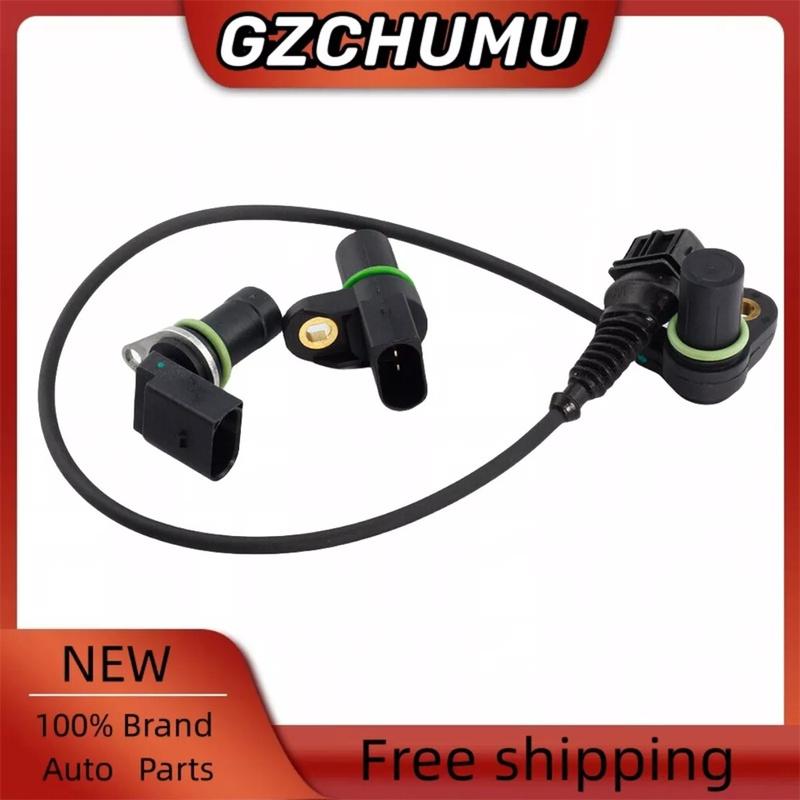3pcs Intake + Exhaust Cam Camshaft + Crank Position Sensor 12141438081 12141709616 12147518628 for BMW E46 E39 X3 X5