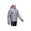 Adidas Warme Daunenjacke mit Kapuze und Logo für den Außenbereich, für Herren, Oberbekleidung, mittelgrau, CZ1386