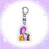 Witch Hunter Keychain Acrylic Anime Pendant Holder Vivid Character Expression Keychain Bag Accessory