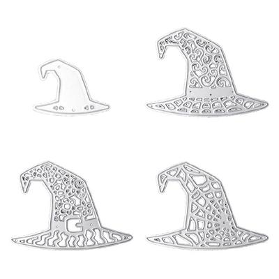 Fustelle Taglio Cappello di Halloween Stencil Goffratura Halloween Modello Coltello Stampo Fai da Te