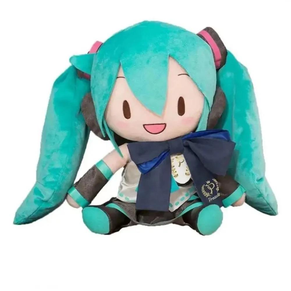32Cm Kawaii Hatsune Miku Plush Doll Anime New Bow Miku Preciality Plush Pillow Sofa Ornaments Birthday Present Room Decoration