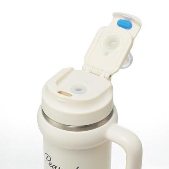 Skater Straw Tumbler 830ml Insulation Cold Retention Handle 2WAY Direct Drinking Snoopy Badge STSTB9-A
